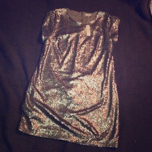 2/$20 NWT dark silver sequin dress